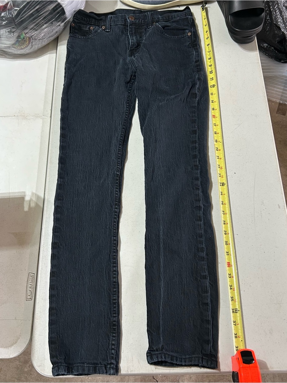 Levi’s 505 Mens Jeans 29x32 Black Denim Excellent Condition